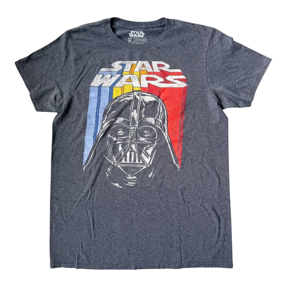 Star Wars Darth‎ Vader Graphic Tee Vintage Style Distressed Men's Medium